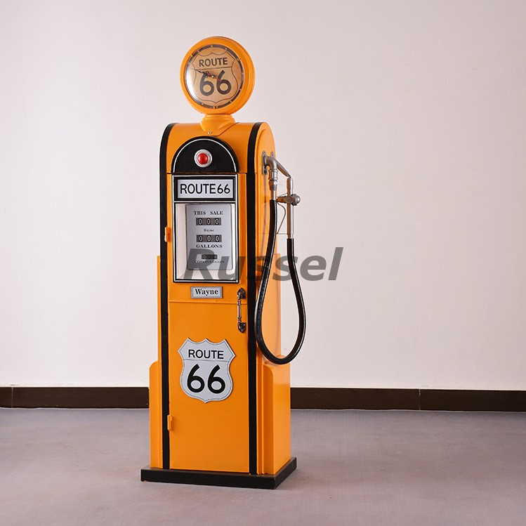 ラック アメリカン レトロ 給油機 180cm ヴィンテージ おしゃれ かわいい 収納 棚 ガソリンスタンド オイルディスペンサー ルート66 ピンク