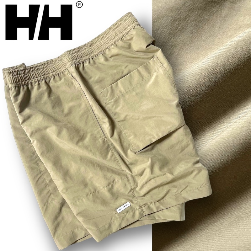 新品 HELLY HANSEN ヘリーハンセン 軽量撥水 ショート ナイロンショーツ ハーフパンツ アウトドア HZ22102 XL キャンプ 登山 春夏 ◆B3452