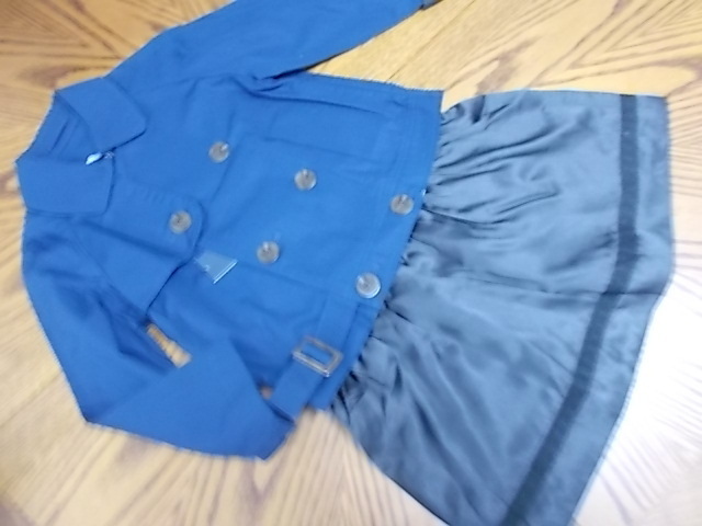 新品★コムサデモード★お洒落なスプリング春ジャケットコートとスカート★(110)