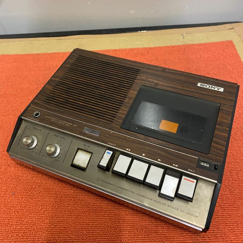 SONY TC-2100A ソニー テープレコーダー カセットレコーダー カセットデッキ レトロ ジャンク 中古品