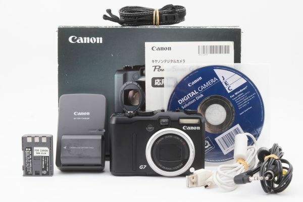 [美品] Canon Power Shot G7 キャノン パワーショット デジカメ カメラ デジタルカメラ ブラック　C1030