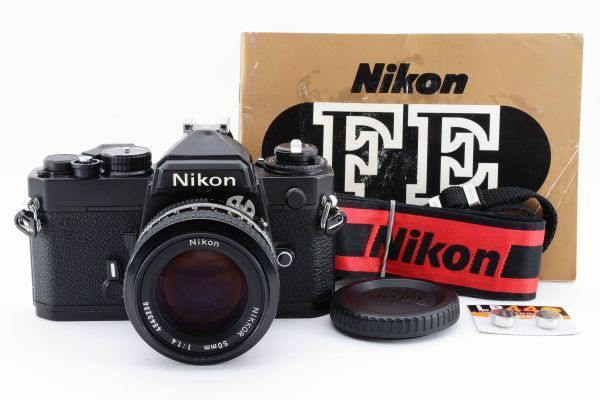 [美品　動作確認済み] Nikon FE + Ai NIKKOR 50mm F1.4 ニコン　MF一眼レフ フィルムカメラ C1074