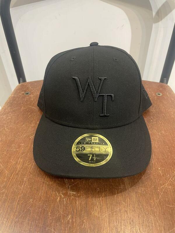 L 7 1/2 WTAPS × New Era 59FIFTY LOW PROFILE / CAP / POLY. TWILL. NEWERA. LEAGUE Black ダブルタップス ニューエラ キャップ 黒 P225