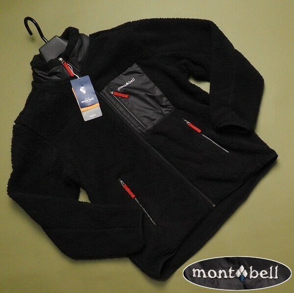 新品正規 mont-bell モンベル 海外限定 切り替え ボアフリース William ジャケット メンズ110(XXL)ブラック(BLACK) 直営店購入 WUJF611