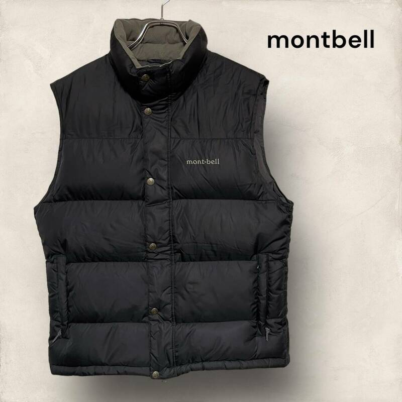 mont-bell モンベル ダウン ベスト ジャケット ブラック メンズ M