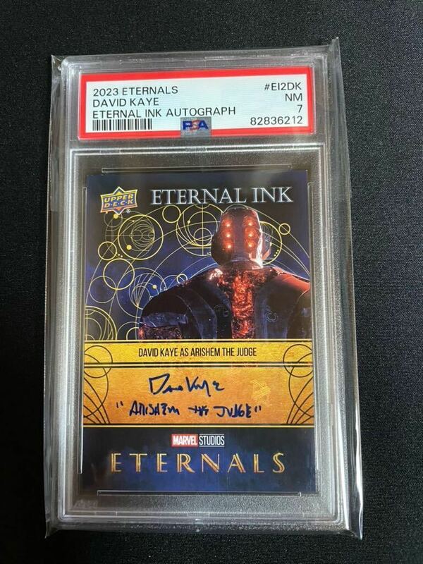 激レア marvel 直筆サイン 2023 eternals eternal ink autograph インスク david kaye arishem the judge upper deck ssp マーベル カード