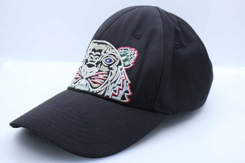 良品★R02 KENZO ケンゾー 帽子 キャップ タイガー刺繍 ベースボールキャップ F855AC301F20 サイズ:U ブラック おしゃれ小物 サイズ調整可