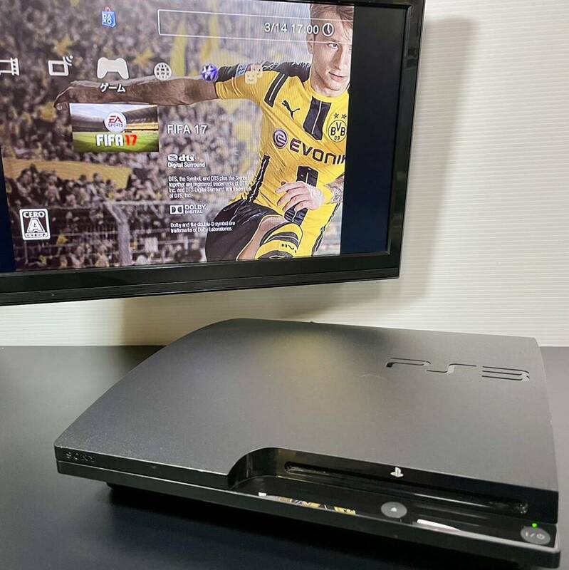 動作品 SONY ソニー PS3本体 160GB CECH-3000A FW:4.21 PlayStation 3 プレイステーション 3 チャコールブラック 本体のみ(56)