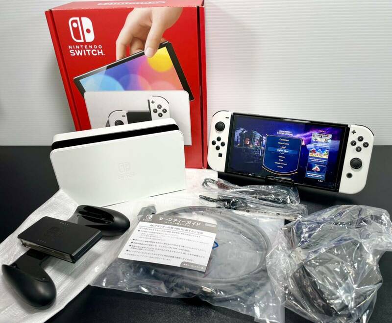 美品 動作品 任天堂 Nintendo Switch スイッチ 有機ELモデル ホワイト ニンテンドースイッチ セット