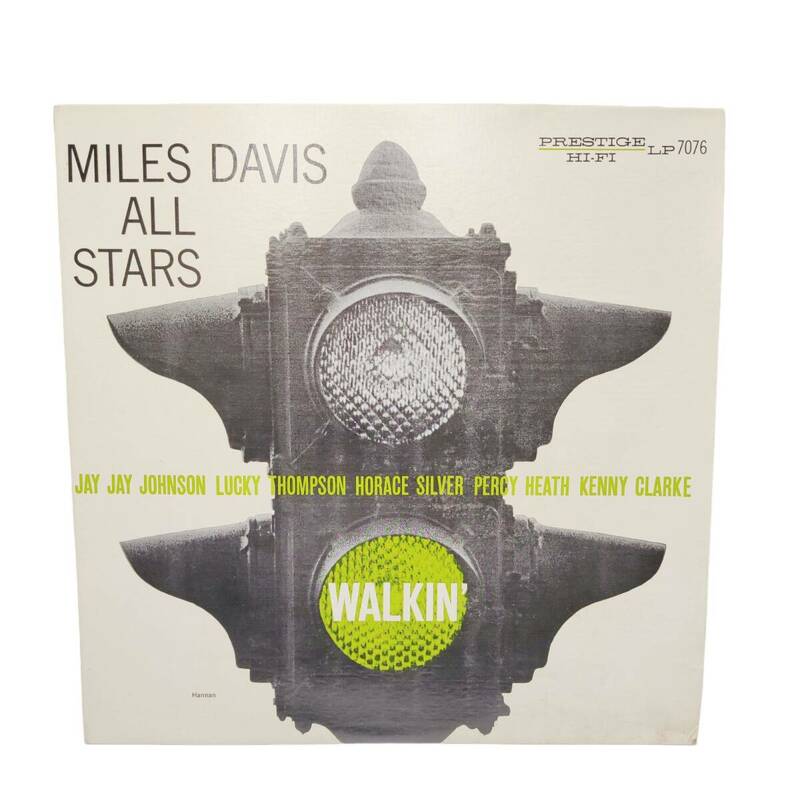 E03091 レコード ALL STARS WALKIN' / MILES DAVIS SEXTET&QUINTET LP7076 OJC-213 マイルス・デイヴィス オールスターズ BLUE N BOOGIE