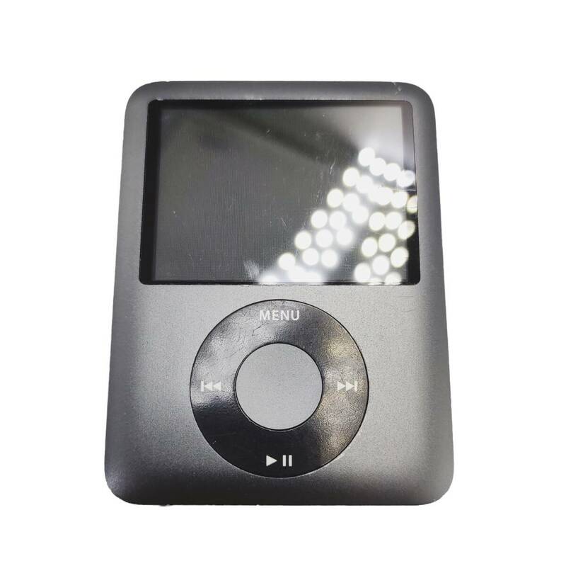 E03114 iPod nano 8GB A1236 EMC 2174 黒 ブラック アイポッド 音楽プレーヤー MP3 ポータブルプレーヤー
