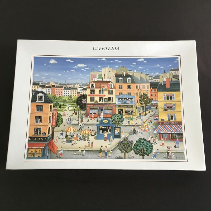 [ 未使用品 ] BIN KASHIWA ジグソーパズル 1000ピース キャフェテラス セントラルホビー パズル JIGSAW PUZZLE CAFETERIA ビンカシワ