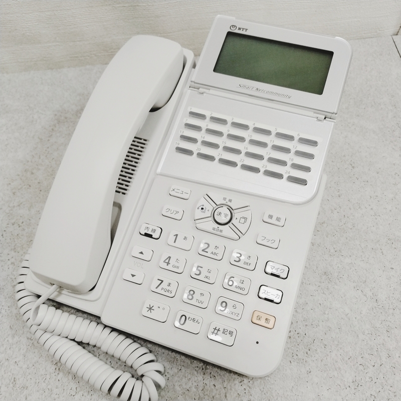 3k4098h2f 電話機 NTT スマートネットコミュニティαZX ＺＸ-「24」キー 標準スター電話機 IPTEL「１」「Ｗ」2021年製 電話機のみ