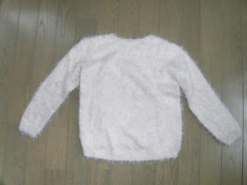 H＆M★ピンクのモヘア風のセーター★120