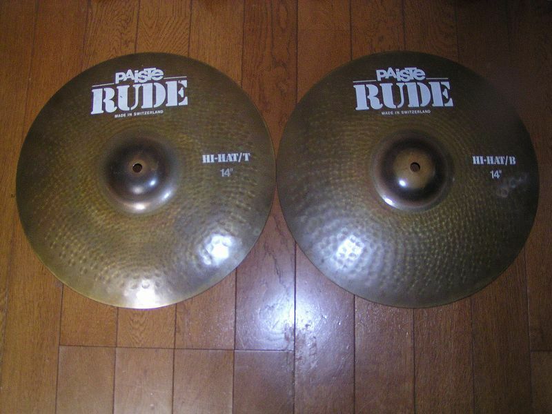 ★貴重品！パイステ　ルード　Paiste RUDE Hi-Hat 14 Pair　中古品