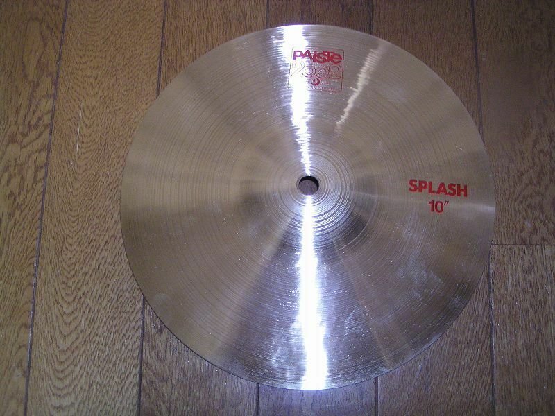 ★貴重品！PAISTE　パイステ　2002　赤ロゴ　10インチ　スプラッシュ　中古品