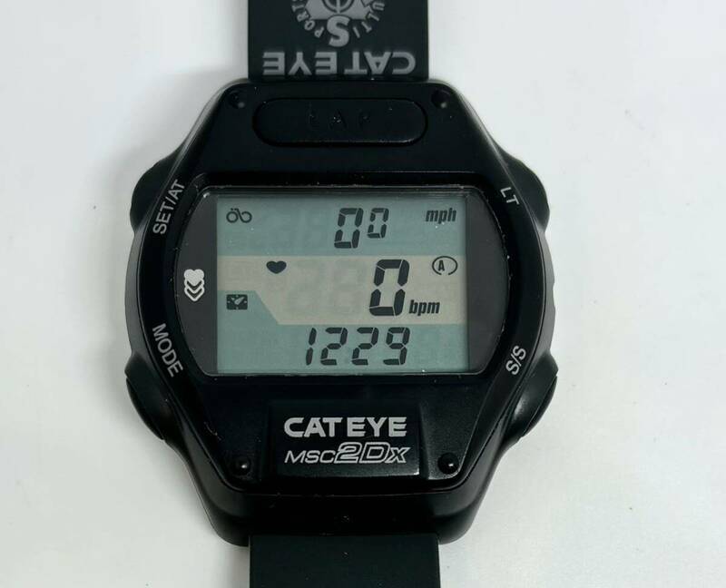 CATEYE マルチスポーツコンピュータ MSC-2Dx 電池交換済み デジタル腕時計