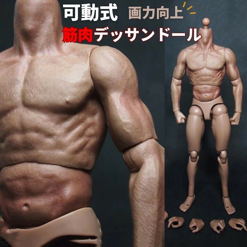 デッサン用 模写 模型 筋肉 モデル人形 人形 可動式 漫画模型 筋肉質体型 全身ドール ドールタイプ doll 美術 スケッチ 人形 男性 素体