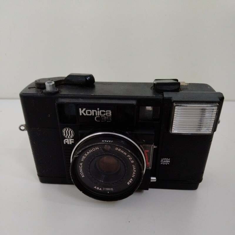 【長期保管】【当時物】【ジャンク品】 KONICA フィルムカメラ C35