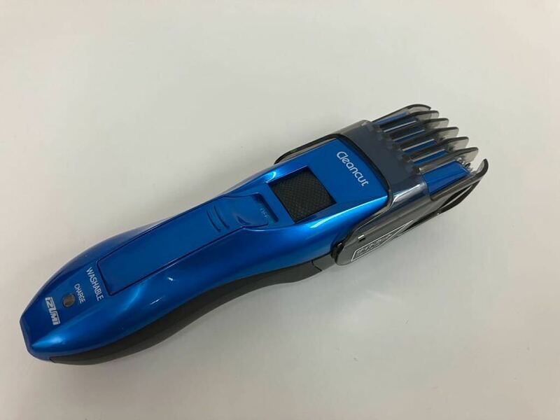 D/ マクセルイズミ Cleancut 散髪 バリカン HC-FW28 ブルー色 2018年製 展示品 未使用品 本体のみ