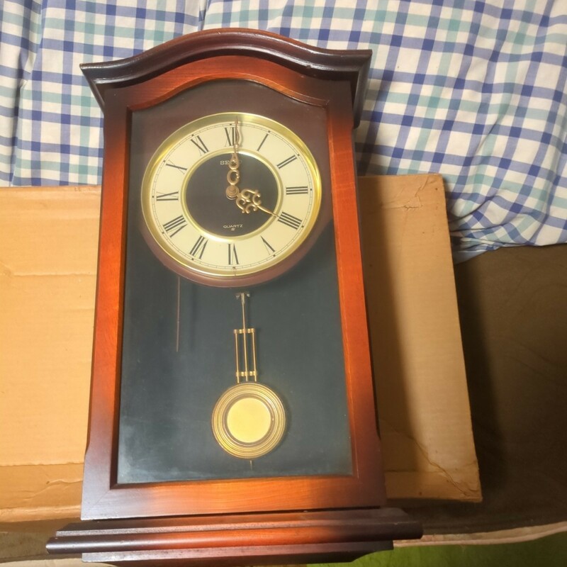 SEIKO セイコー アンティーク 柱時計 コレクション 掛け時計 レトロ 当時物 クォーツ
