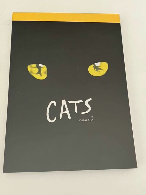 劇団四季CATS キャッツのメモ帳　15cm×10.5cm×1cm