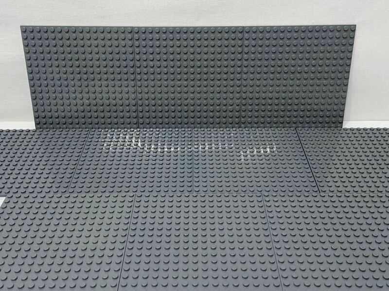 ☆裏もくっつくタイプ☆ レゴ 基礎板 大量10枚 16×16 灰色 ダークグレー 道路　コンクリート　基板 板 シティ　C30511