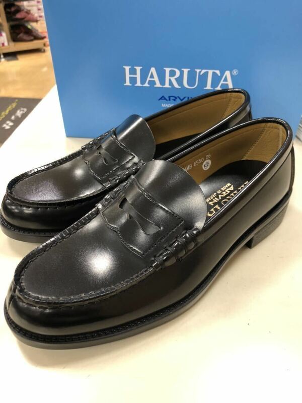 HARUTA ハルタ 6550 25センチ　新品　学生靴　ローファー　国産　メイドインジャパン　日本製　3E 箱付き