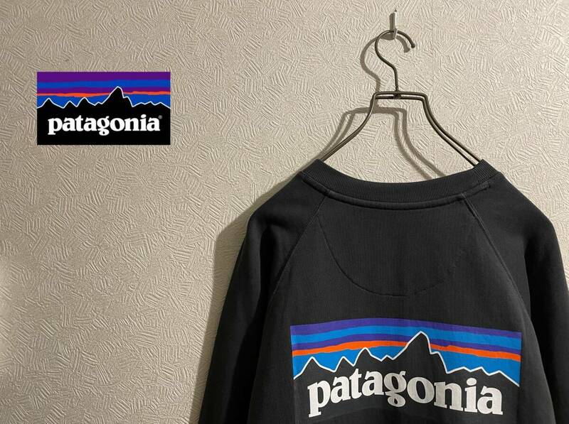 ◯ Patagonia バック ロゴ スウェット シャツ / パタゴニア トレーナー オーガニックコットン グレー M Mens #Sirchive