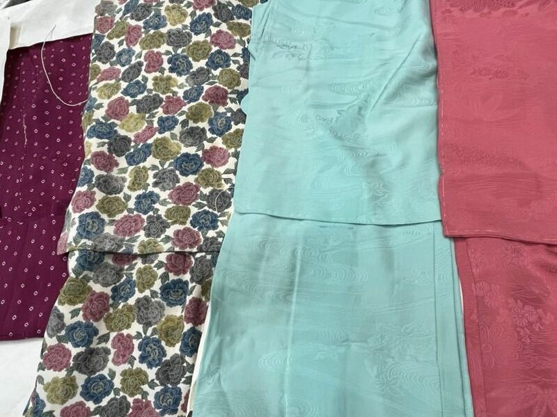 着物羽織り4枚セット　絹　訪問着　女性和服　和装
