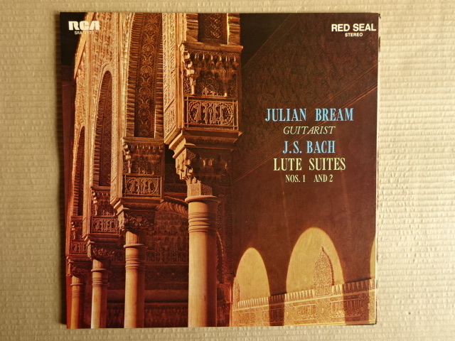 JULIAN BREAM ジュリアン・ブリューム GUITARIST J.S.BACH LUTE SUITES NOS.1 AND2 バッハ リュート組曲 ギター LPレコード