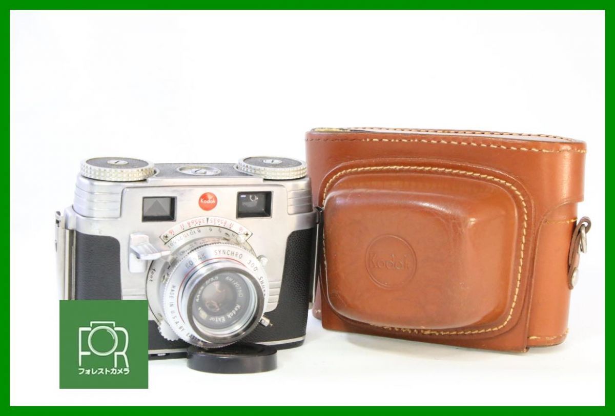 【同梱歓迎】【動作保証・点検済】良品■KODAK Signet 35 Ektar 44mm f/3.5■純正革ケース付き■シャッター全速完動■AC477
