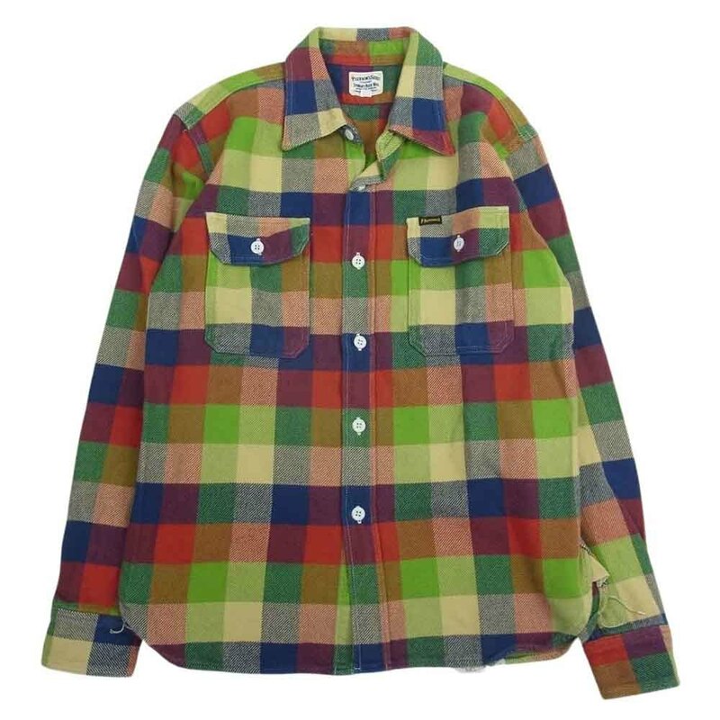 Pherrow's フェローズ HEAVY FLANNEL SHIRTS ヘビーネル シャツ マルチカラー系 38【中古】