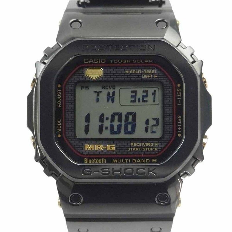 G-SHOCK ジーショック MRG-B5000R-1JR MR-G タフソーラー デジタル 時計 ウォッチ ブラック系【美品】【中古】