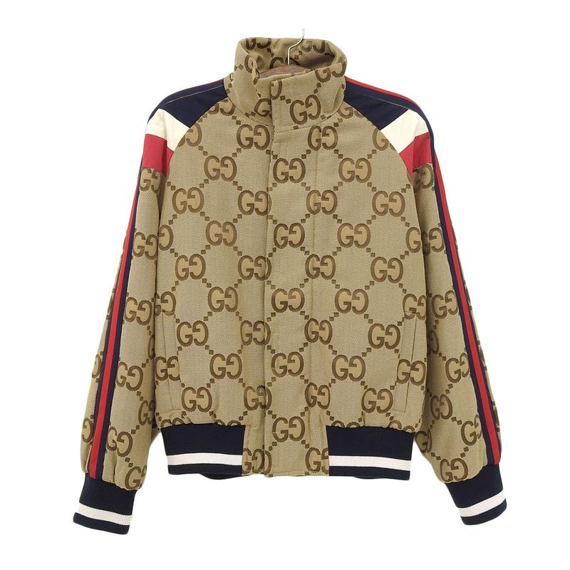 グッチ ジャンボGG サイドライン ボンバージャケット シェリーライン グッチシマ 683257 メンズ ベージュ GUCCI 中古 【アパレル・小物】