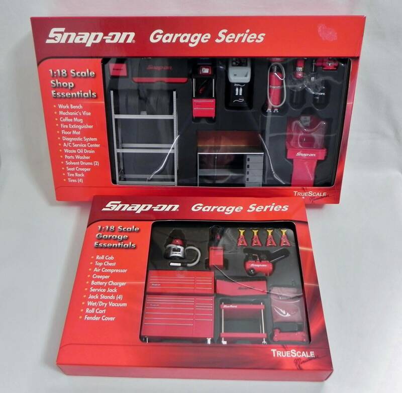 TSM 1/18 スナップオン ガレージ & ショップ 工具ツールセット 2セット組 Snap-on Garage Series Garage Essentials & Shop Essentials 