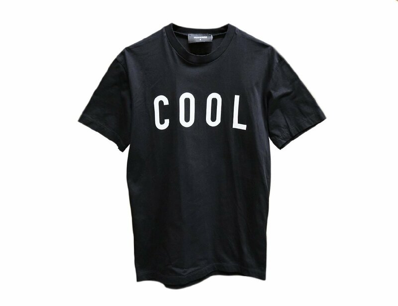 ディースクエアード　メンズ　Tシャツ　#S　黒　ブラック　クルーネック　S71GD1070　COOL