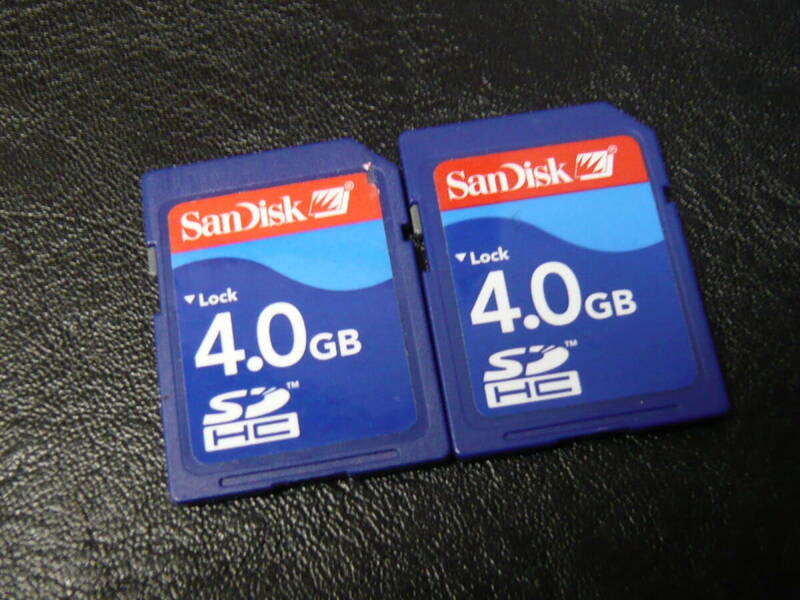 動作保証！SanDisk SDHCカード 4GB 2枚セット