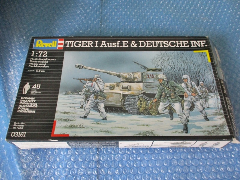 プラモデル レベル Revell 1/72 TIGER I Ausf.E DEUTSCHE INF 未組み立て 昔のプラモ 海外のプラモ