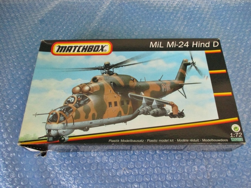 プラモデル マッチボックス MATCHBOX 1/72 ミル ハインド Mil Mi-24 Hind D 未組み立て 昔のプラモ 海外のプラモ