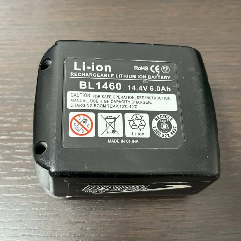 【4611】Li-ion BL1460 14.4V 6.0Ah リチウムイオンバッテリー 電動工具