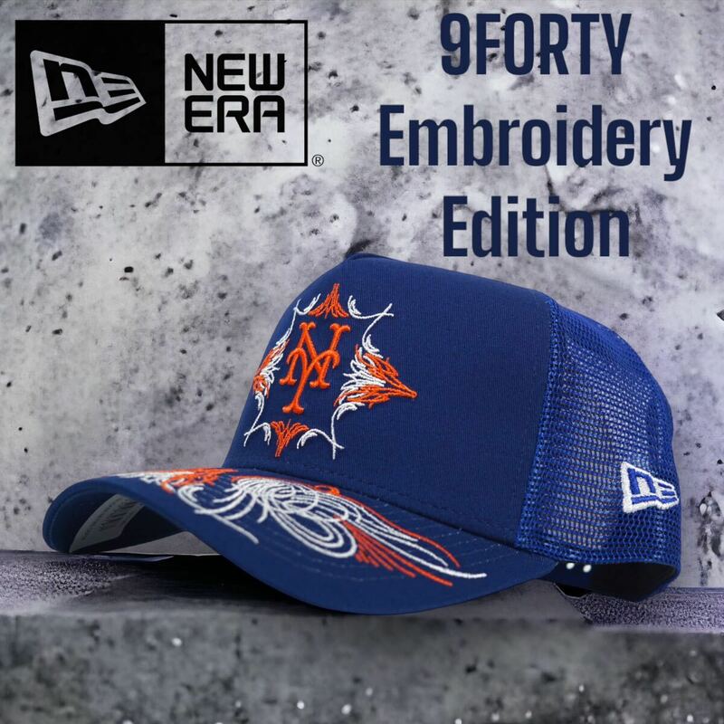 ◆日本未発売◆NewEra 9FORTY New York Mets Embroidery Design Tracker Cap /千賀滉大 MLB ニューエラ メジャーリーグ ニューヨークメッツ