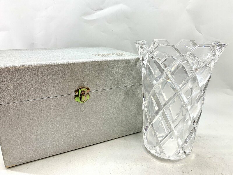 RIEDEL リーデル CRYSTAL AUSTRIA オーストリア 箱付 花瓶 フラワーベース[03-3204