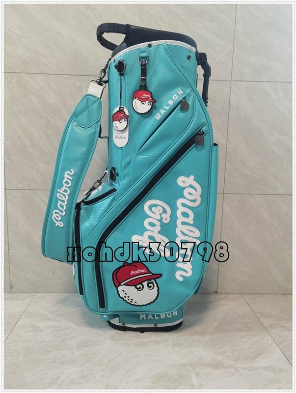 未使用 キャディーバック 高級 Golf Club Bag PUレザー ,9型，4.0kg