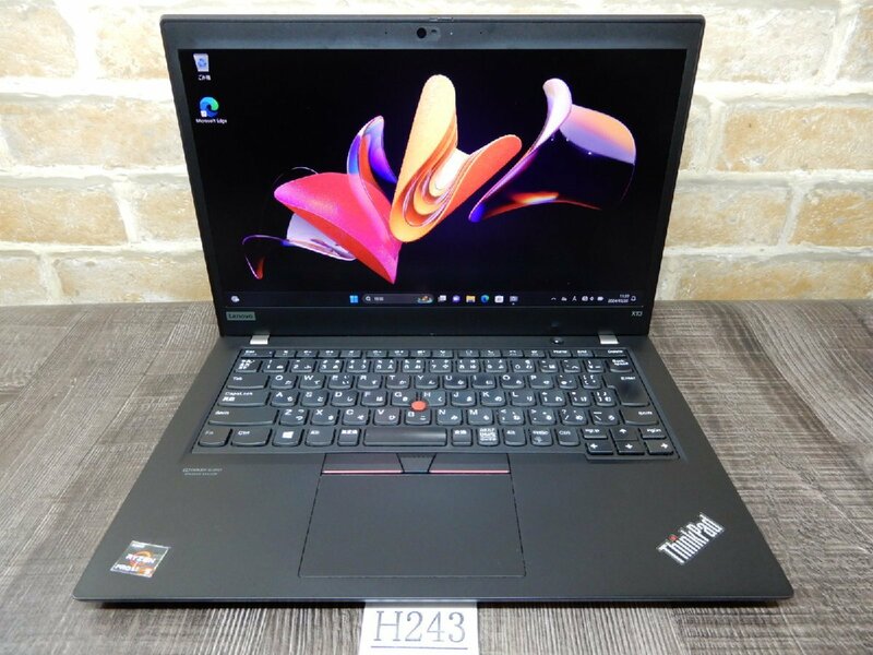 Ｈ243★最新Windows11★AMD Ryzen5 PRO 4650U☆メモリ32GB★WEBカメラ ＆ 高速256GB SSD★LENOVO★フルHD13液晶ノート★ThinkPad X13 GEN1