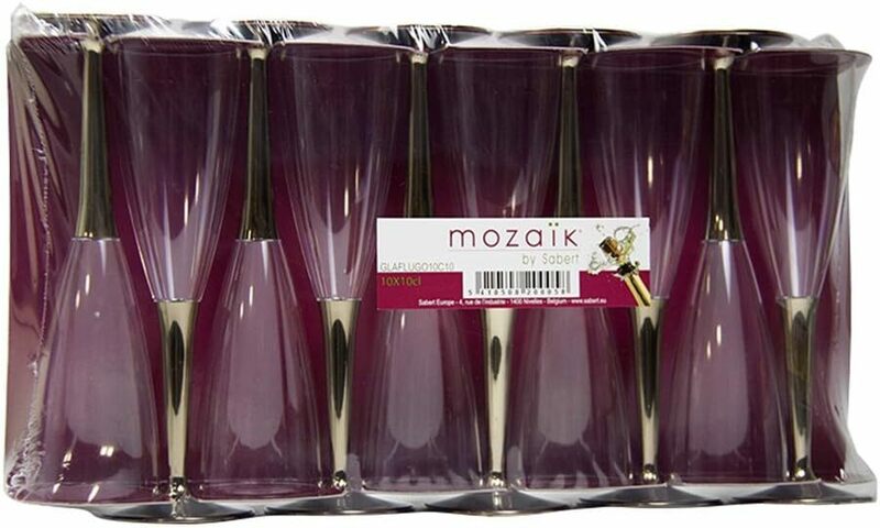 アームカンパニー mozaik(モザイク) シャンパングラス ゴールド 125ml 割れにくい グラス MZCFGO 10個入 5