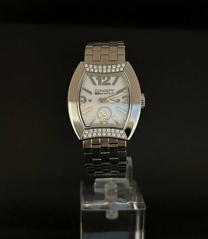 ベダ&カンパニー BEDAT&CO No.3 ダイヤベゼル レディース クォーツ　腕時計