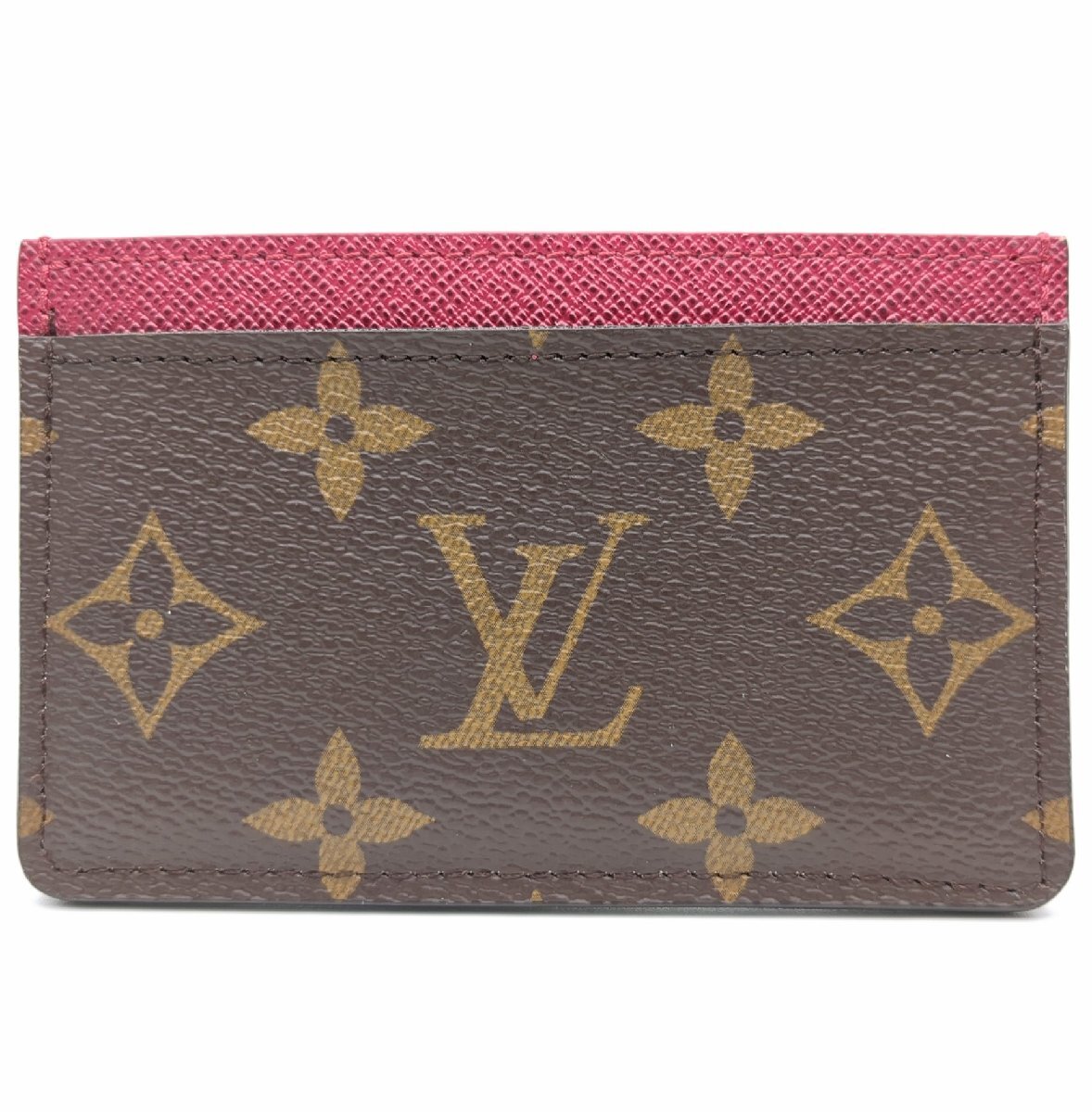 【美品】 LOUIS VUITTON ルイ・ヴィトン ポルトカルト サーンプル カード ケース 名刺 パス 定期 モノグラム 箱あり 保存袋あり M60703