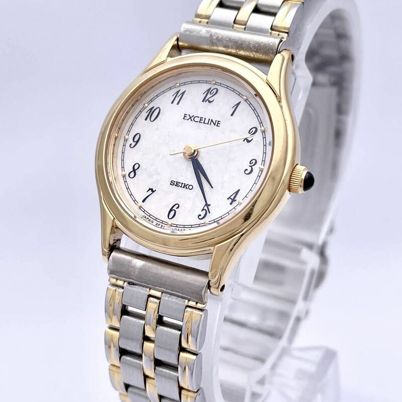 SEIKO セイコー EXCELINE エクセリーヌ 3F31-0A20 腕時計 ウォッチ クォーツ quartz 金 ゴールド P67