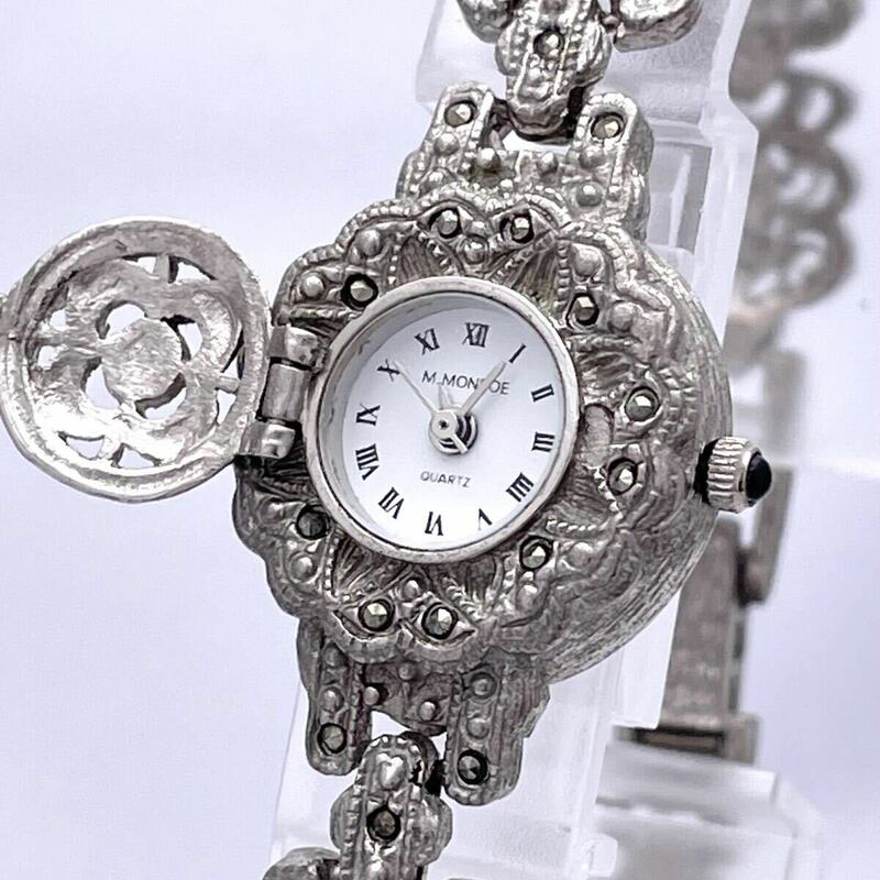 M.MONROE モンロー 腕時計 ウォッチ クォーツ quartz 銀 シルバー P180